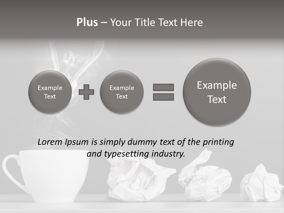 Steam Empty Idea PowerPoint Template