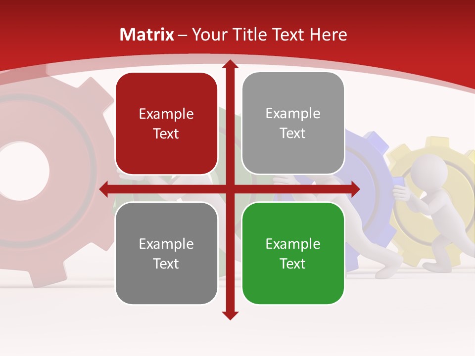 Roll Gear Machine PowerPoint Template