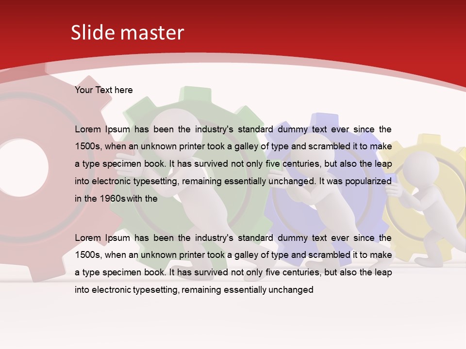 Roll Gear Machine PowerPoint Template