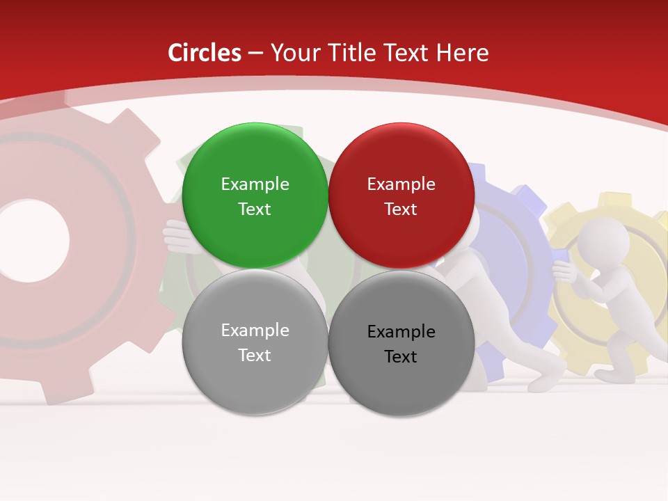 Roll Gear Machine PowerPoint Template