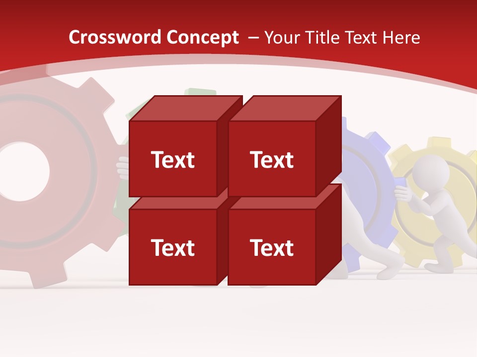 Roll Gear Machine PowerPoint Template