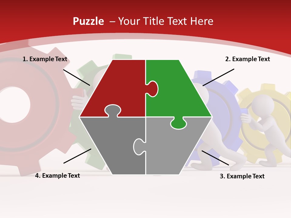Roll Gear Machine PowerPoint Template