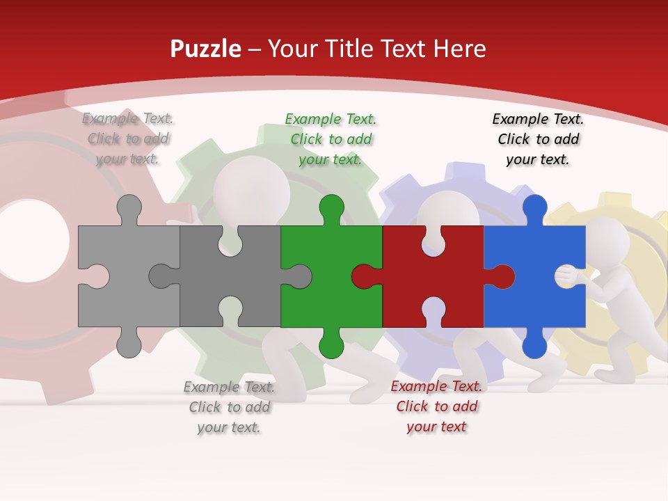 Roll Gear Machine PowerPoint Template