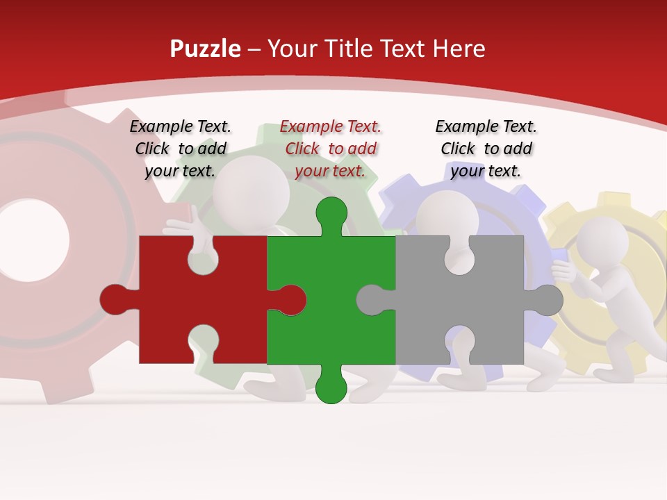 Roll Gear Machine PowerPoint Template