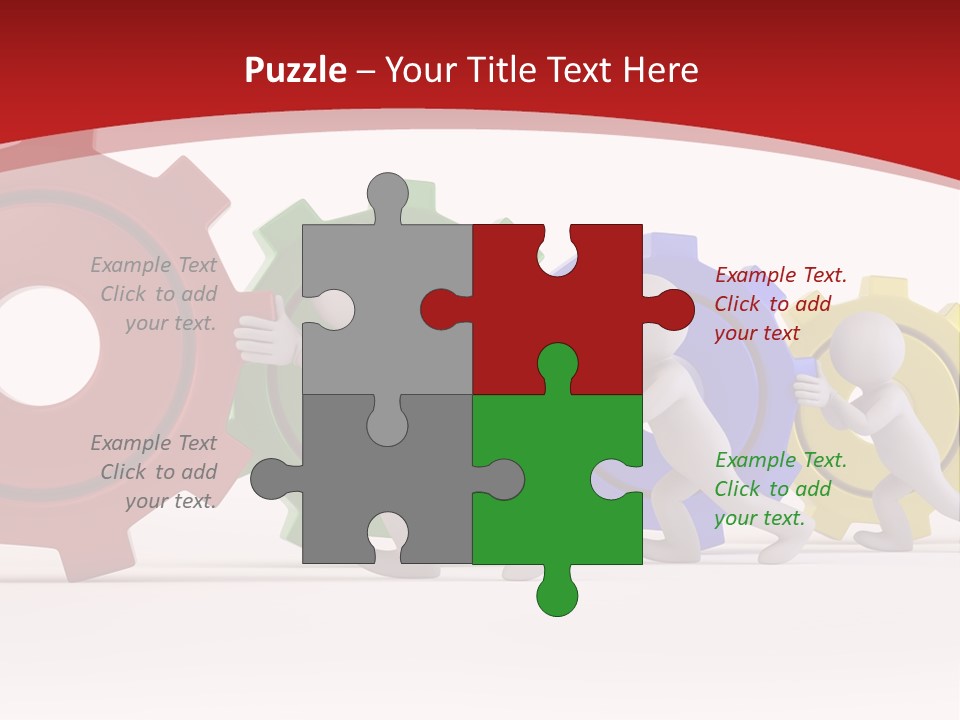 Roll Gear Machine PowerPoint Template