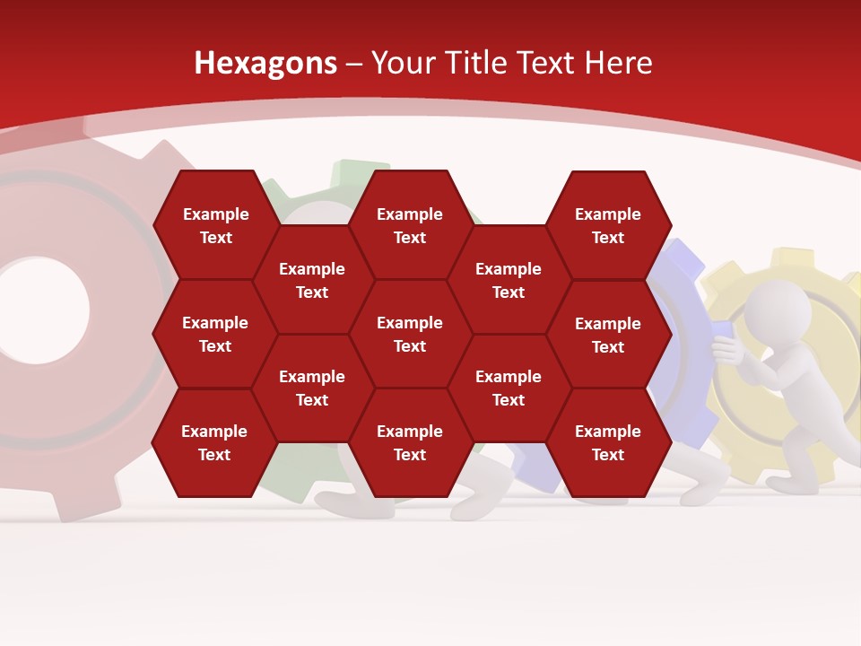 Roll Gear Machine PowerPoint Template