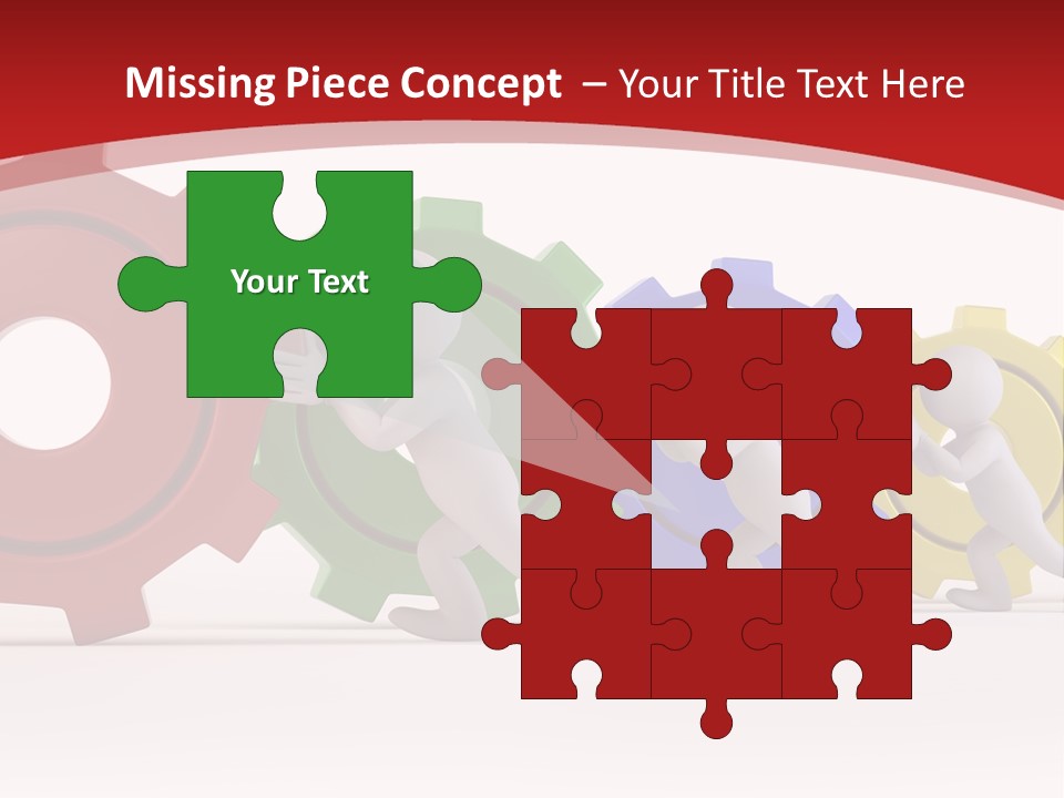 Roll Gear Machine PowerPoint Template