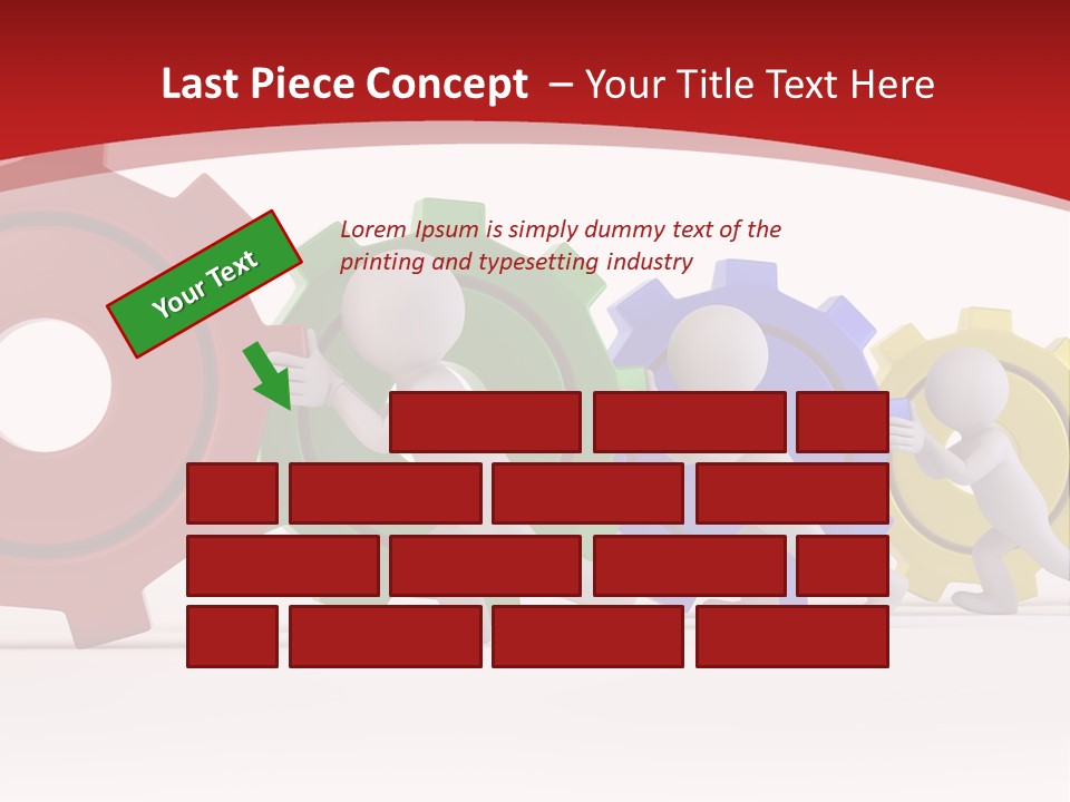 Roll Gear Machine PowerPoint Template