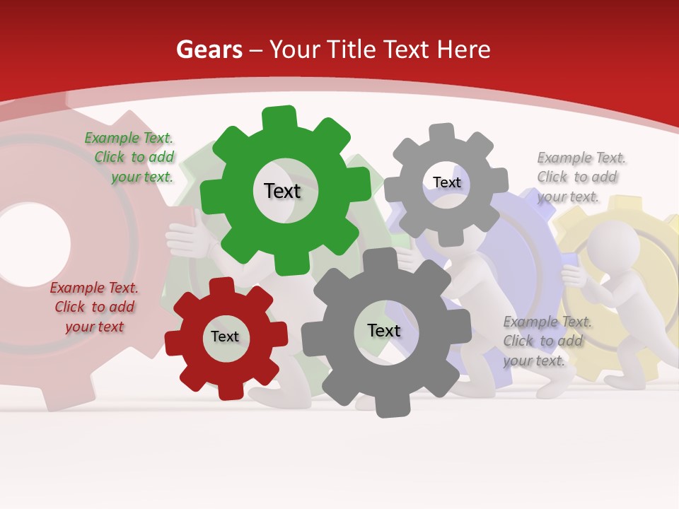 Roll Gear Machine PowerPoint Template