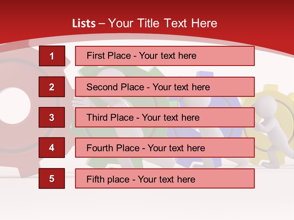 Roll Gear Machine PowerPoint Template