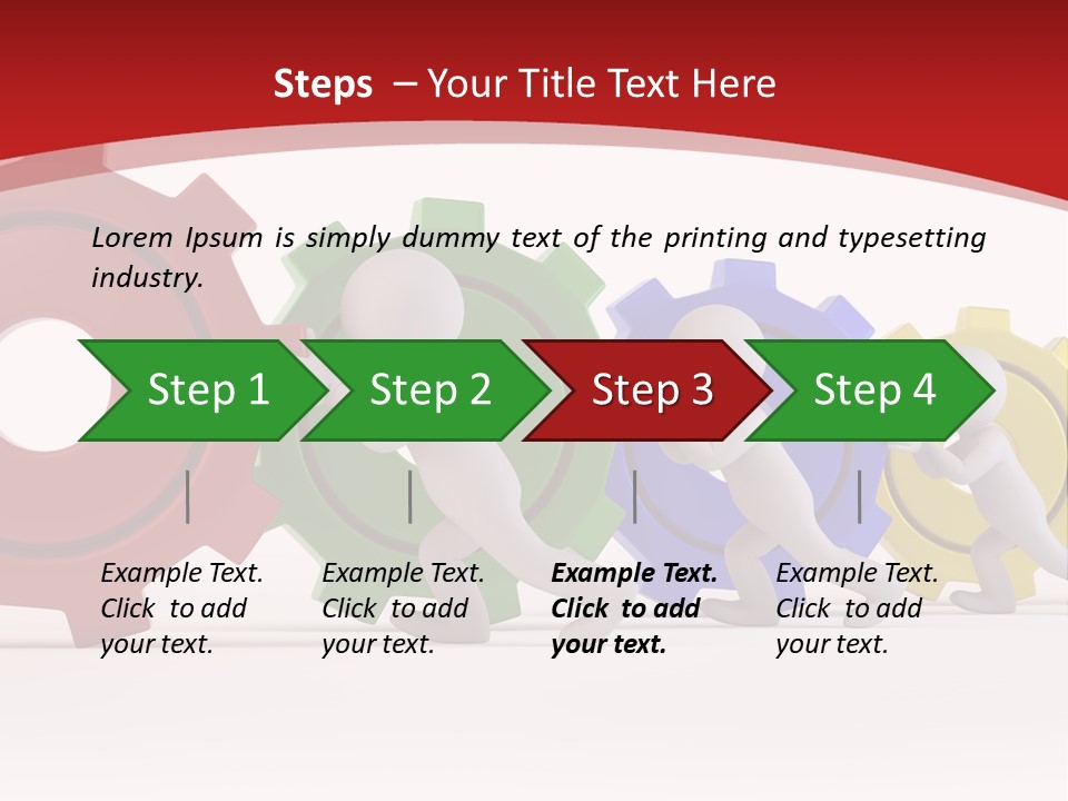 Roll Gear Machine PowerPoint Template