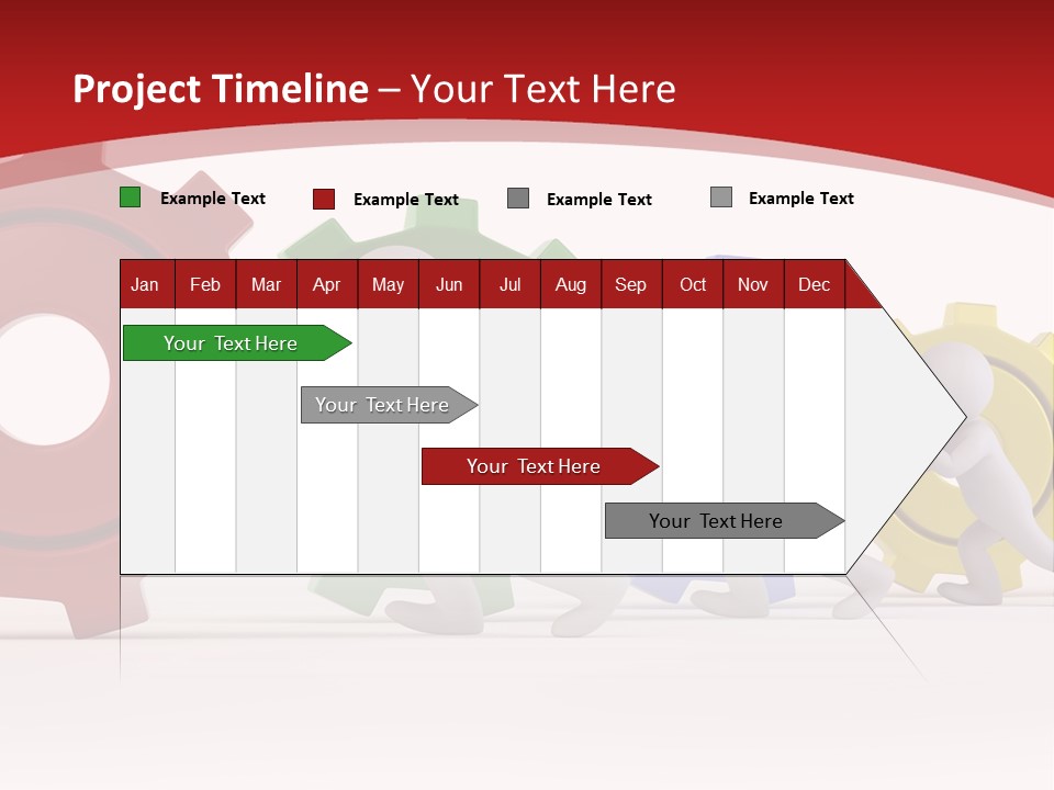 Roll Gear Machine PowerPoint Template
