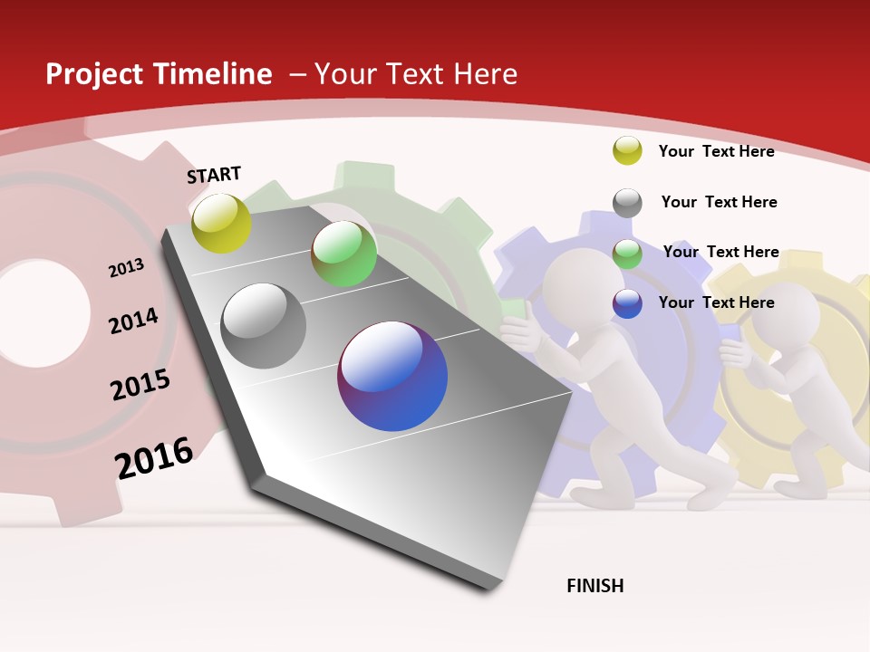 Roll Gear Machine PowerPoint Template