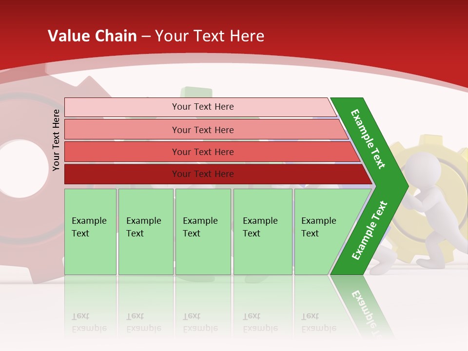 Roll Gear Machine PowerPoint Template