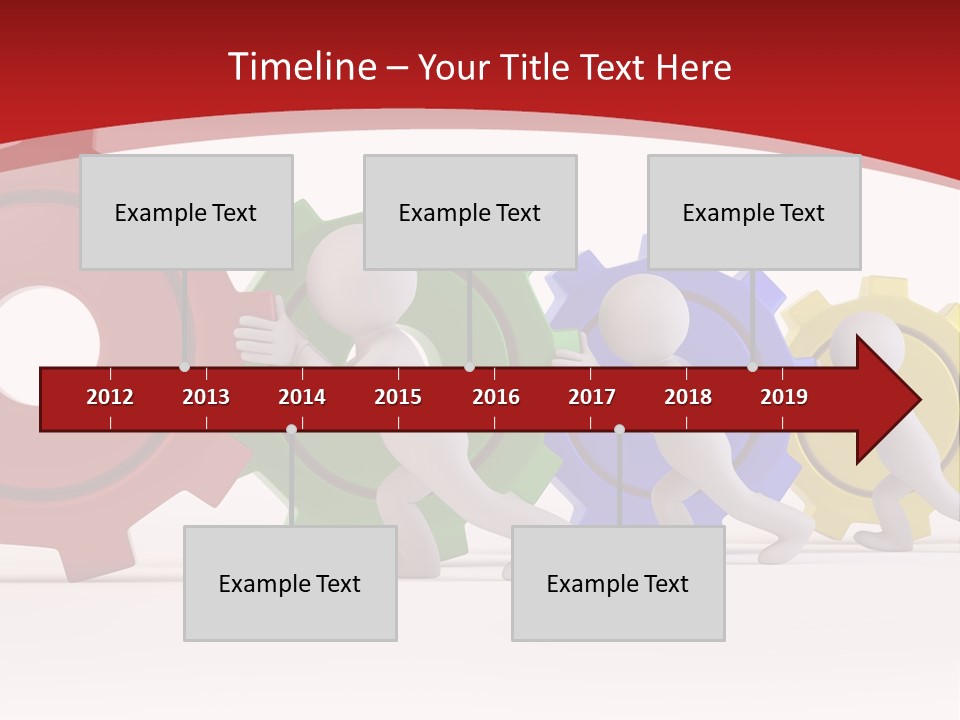 Roll Gear Machine PowerPoint Template