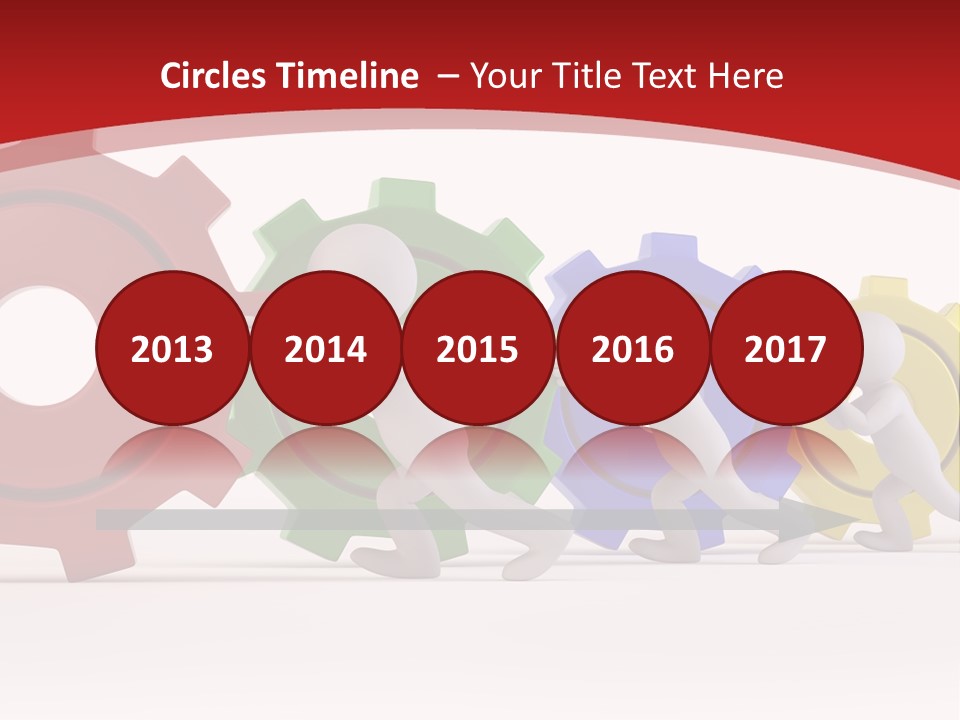 Roll Gear Machine PowerPoint Template