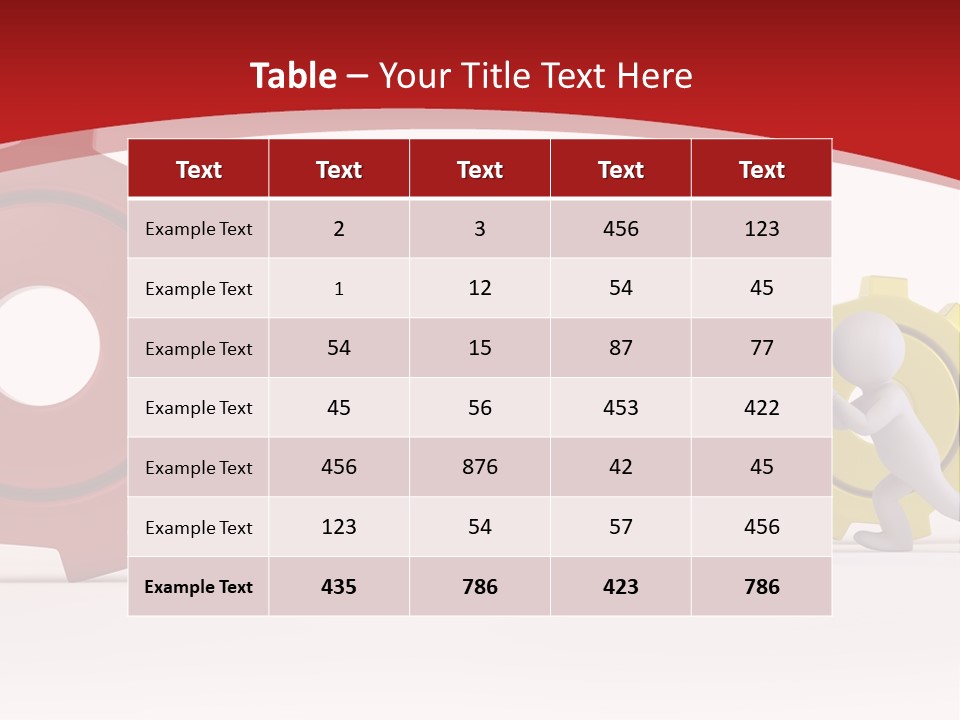 Roll Gear Machine PowerPoint Template