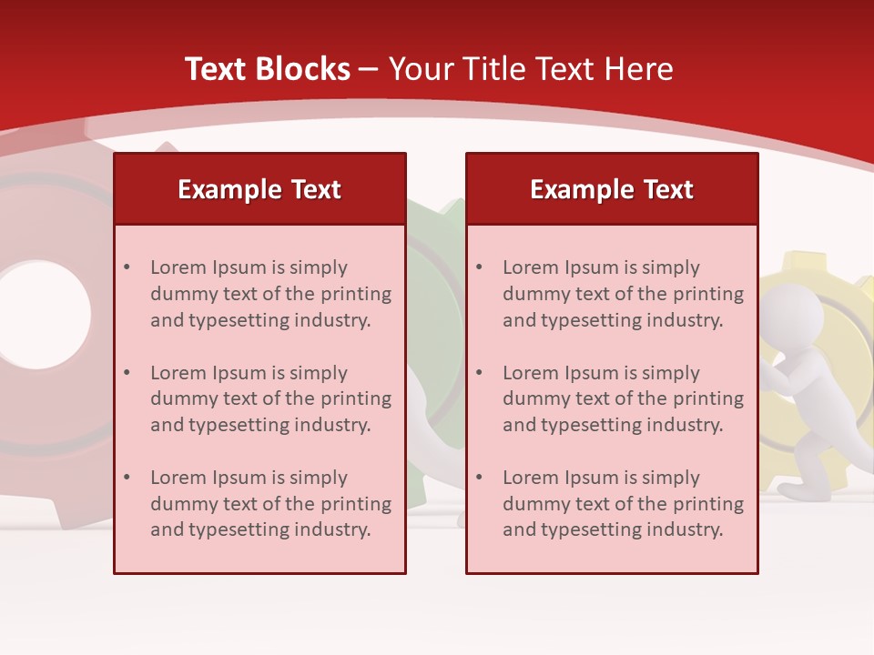 Roll Gear Machine PowerPoint Template