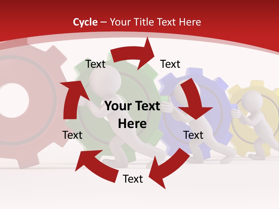 Roll Gear Machine PowerPoint Template