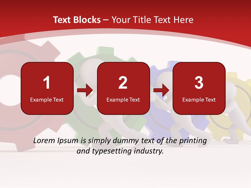 Roll Gear Machine PowerPoint Template