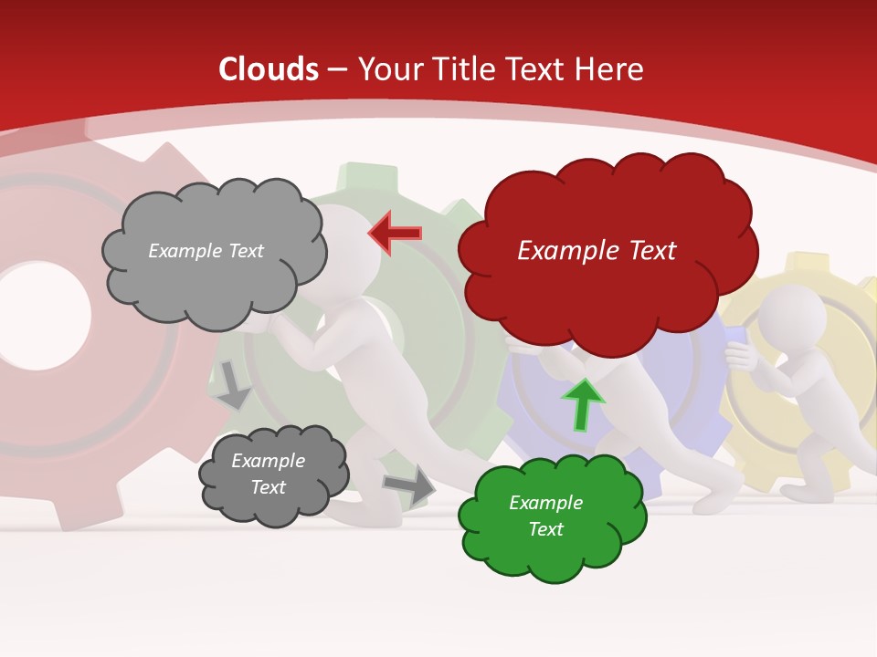 Roll Gear Machine PowerPoint Template