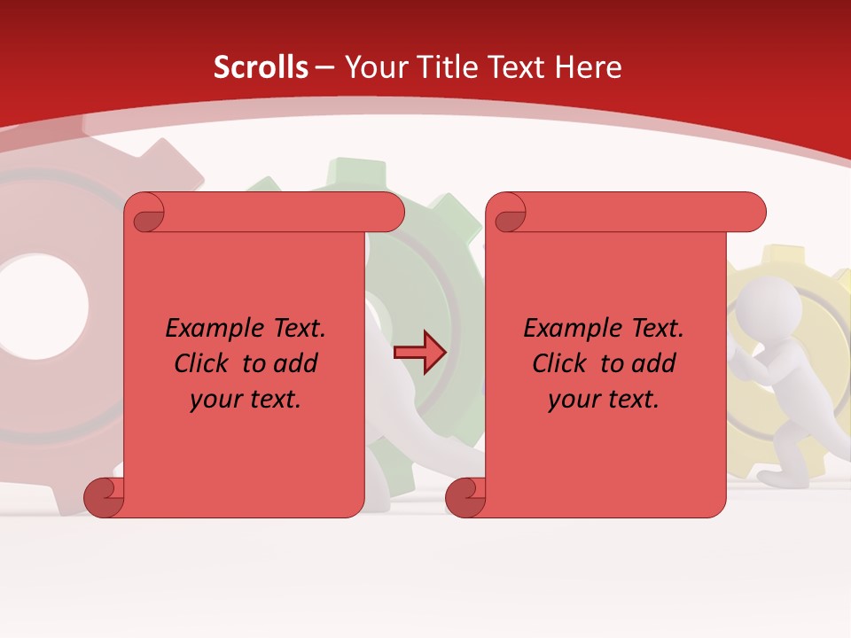 Roll Gear Machine PowerPoint Template