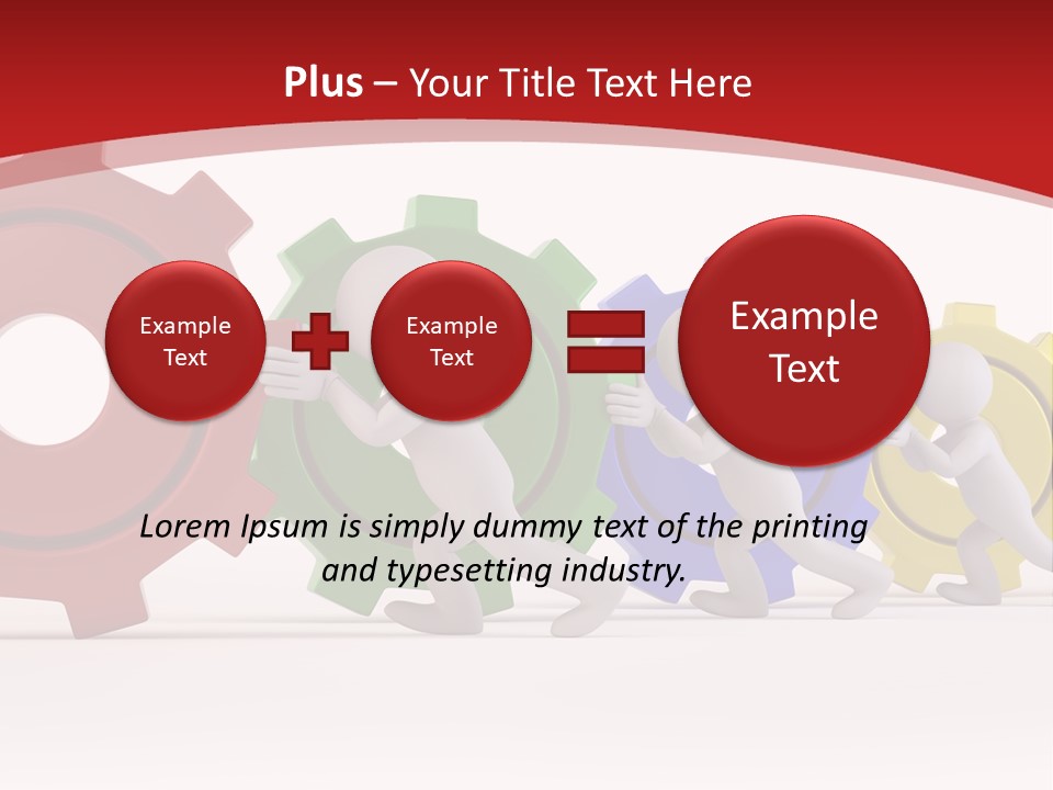 Roll Gear Machine PowerPoint Template