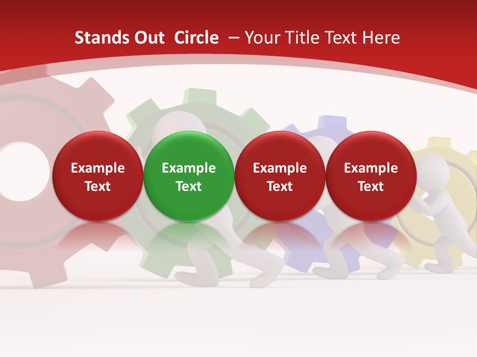 Roll Gear Machine PowerPoint Template