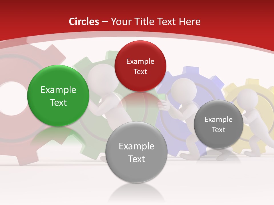 Roll Gear Machine PowerPoint Template