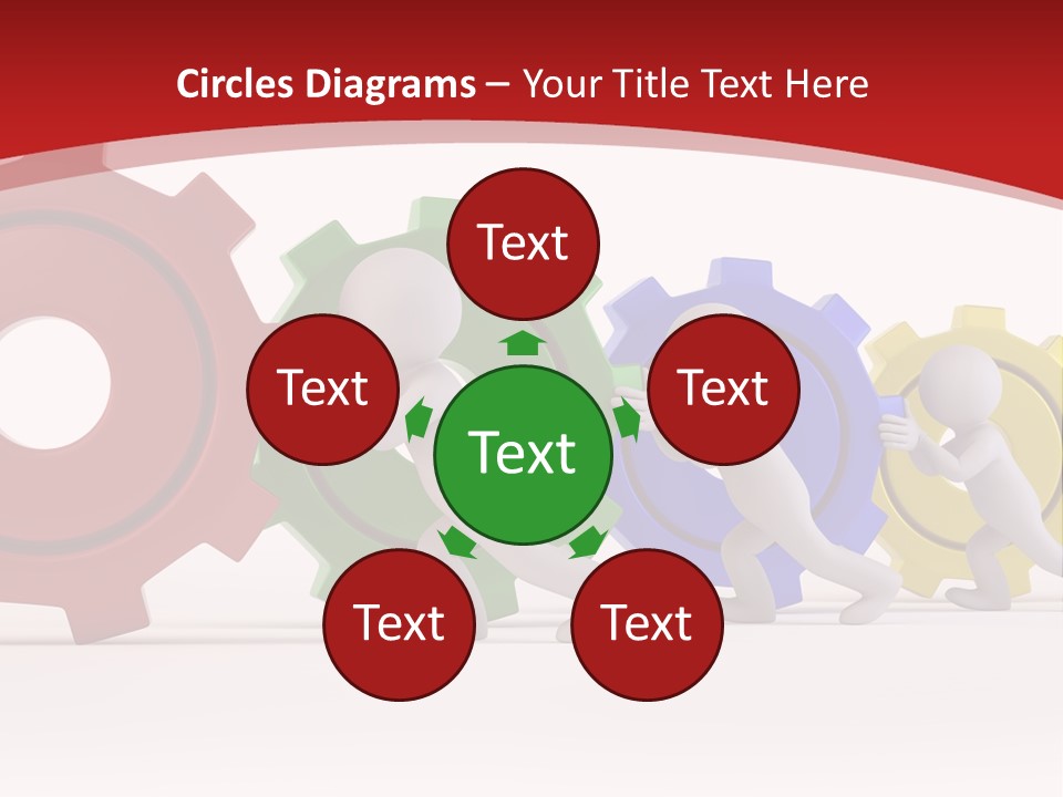 Roll Gear Machine PowerPoint Template