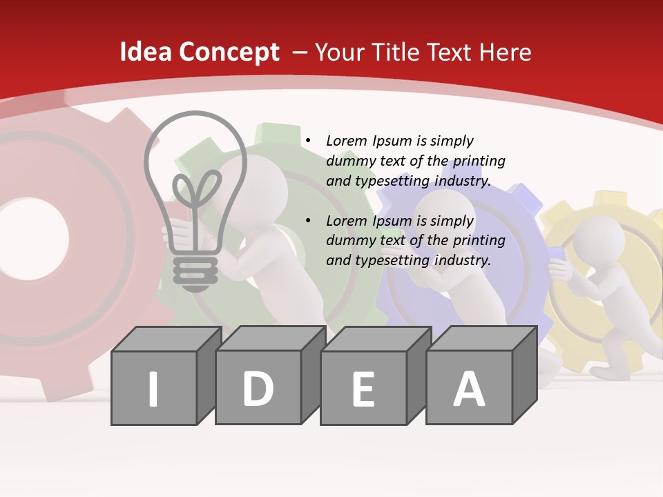 Roll Gear Machine PowerPoint Template