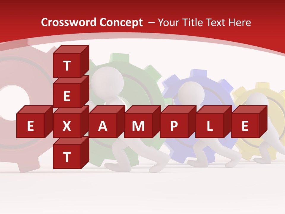 Roll Gear Machine PowerPoint Template