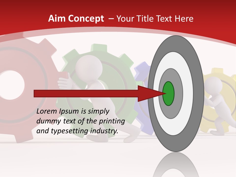Roll Gear Machine PowerPoint Template