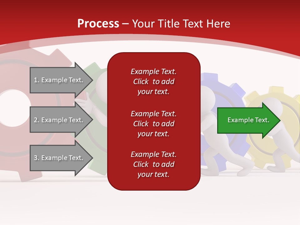 Roll Gear Machine PowerPoint Template