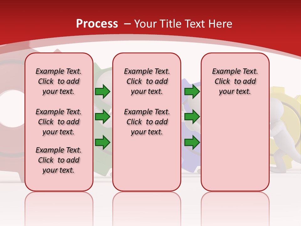 Roll Gear Machine PowerPoint Template