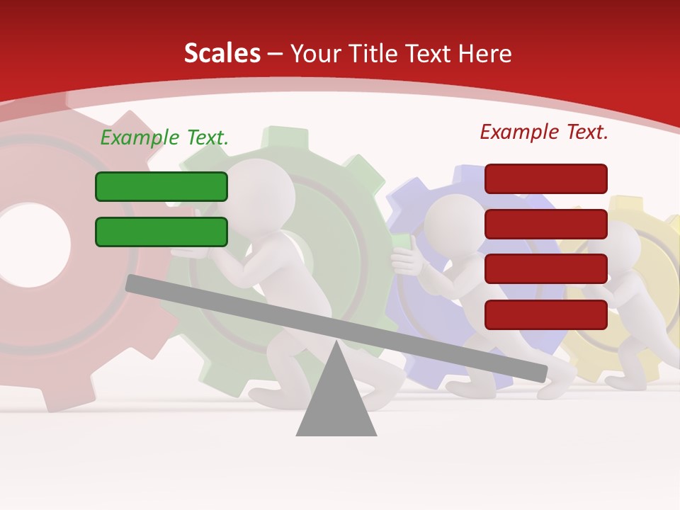 Roll Gear Machine PowerPoint Template