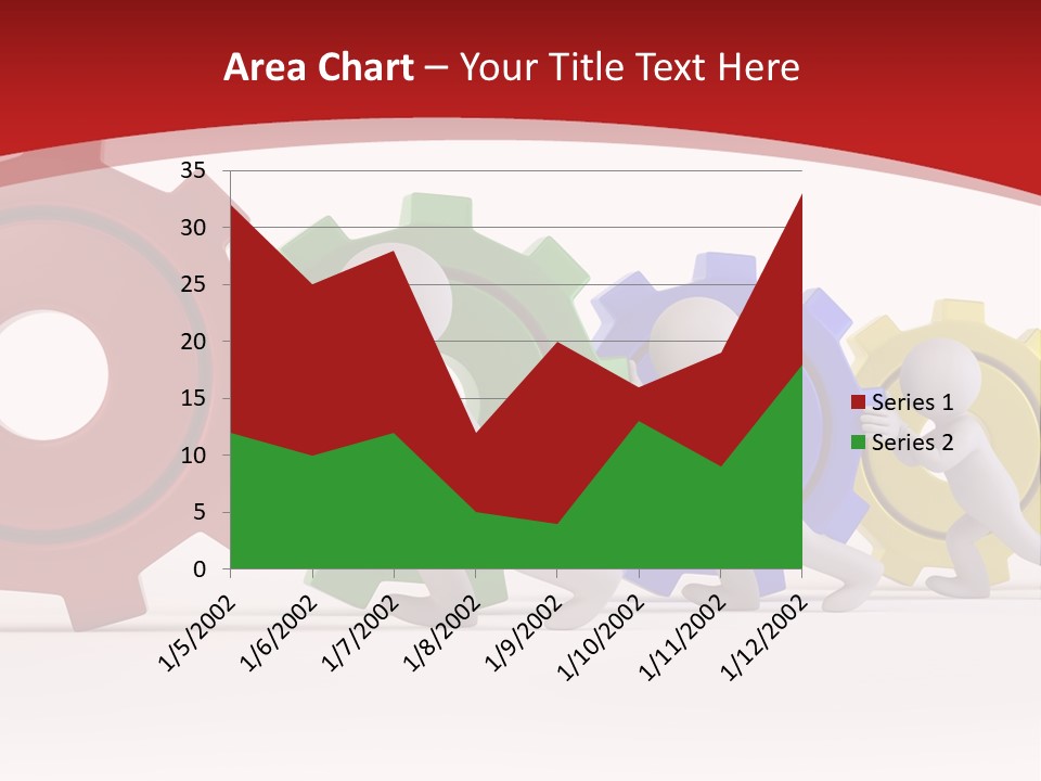 Roll Gear Machine PowerPoint Template