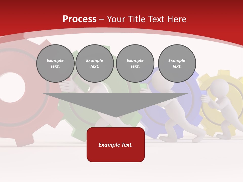 Roll Gear Machine PowerPoint Template