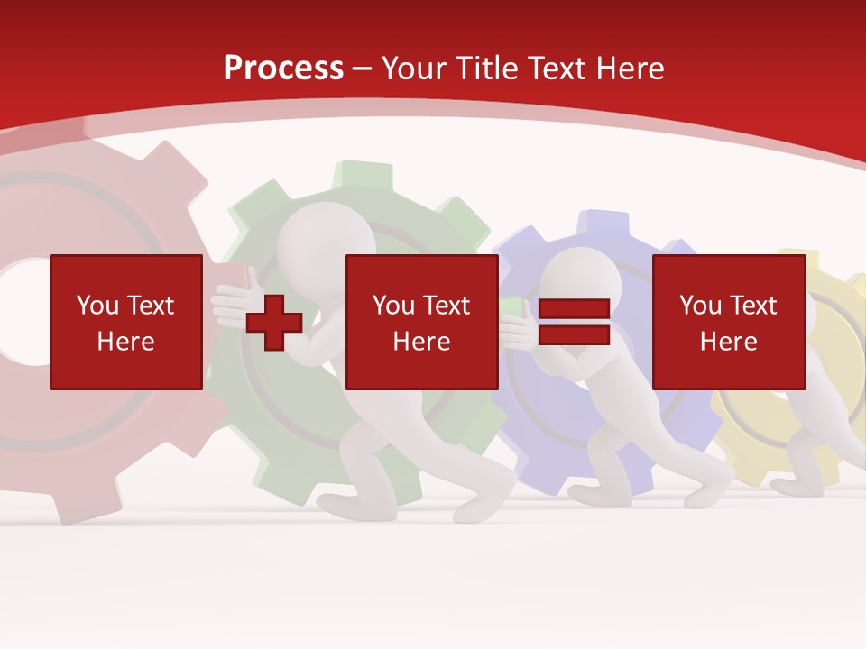 Roll Gear Machine PowerPoint Template