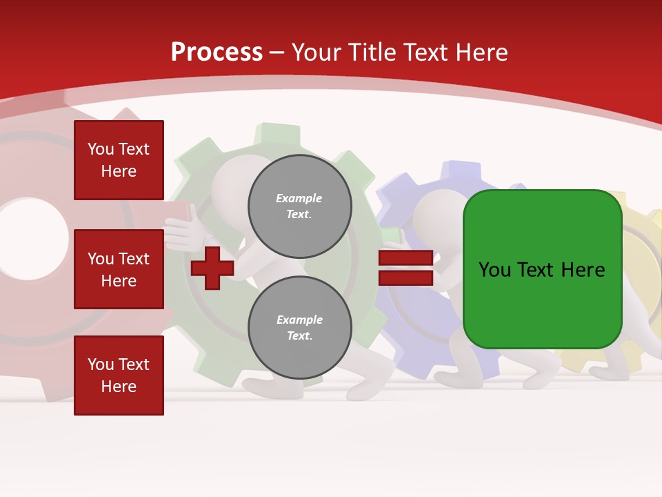 Roll Gear Machine PowerPoint Template