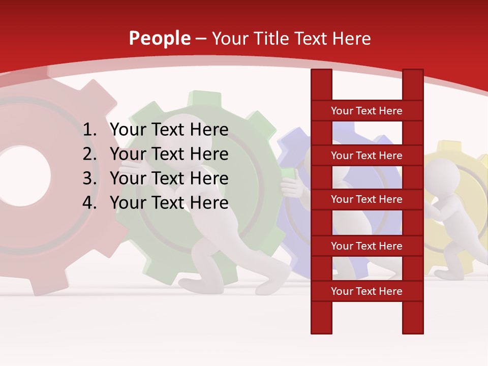 Roll Gear Machine PowerPoint Template