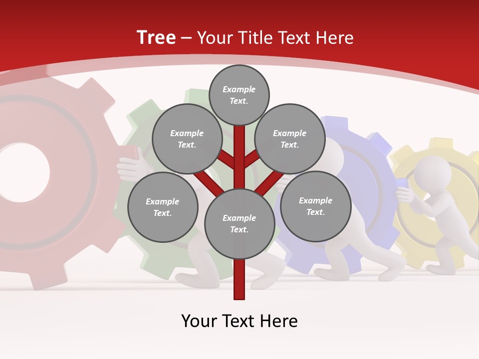 Roll Gear Machine PowerPoint Template