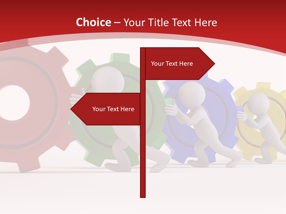 Roll Gear Machine PowerPoint Template