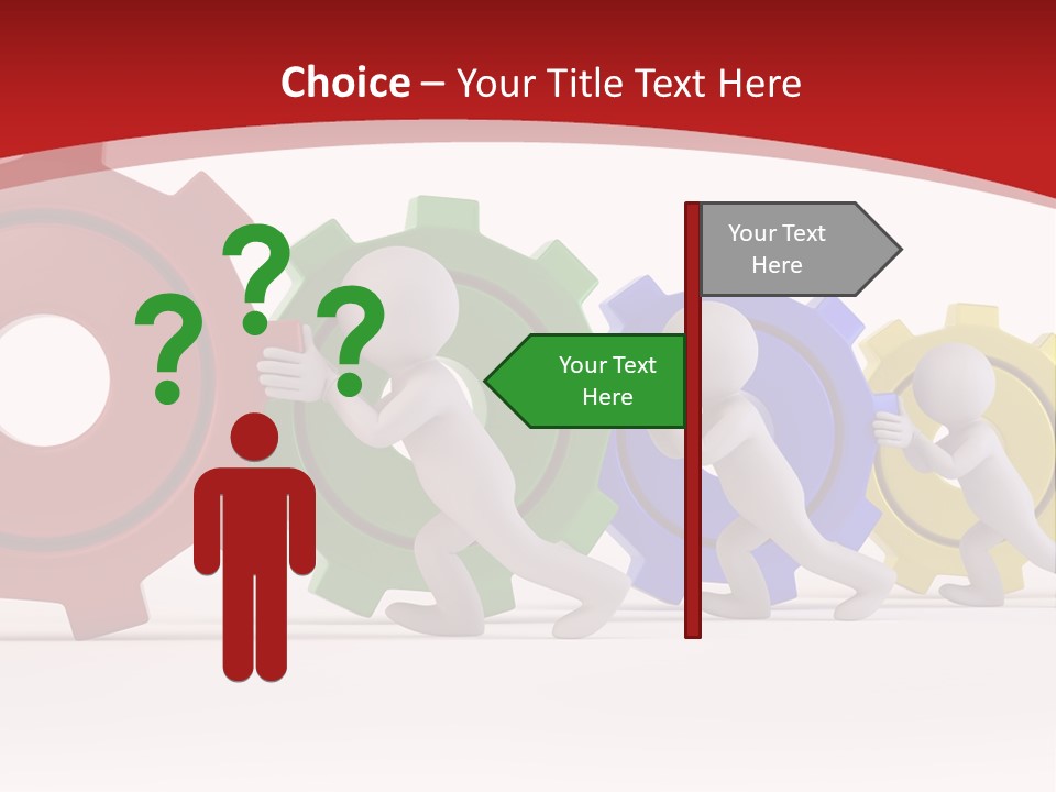 Roll Gear Machine PowerPoint Template