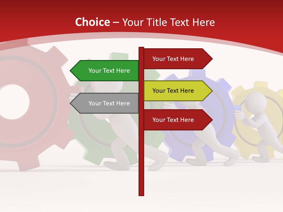 Roll Gear Machine PowerPoint Template