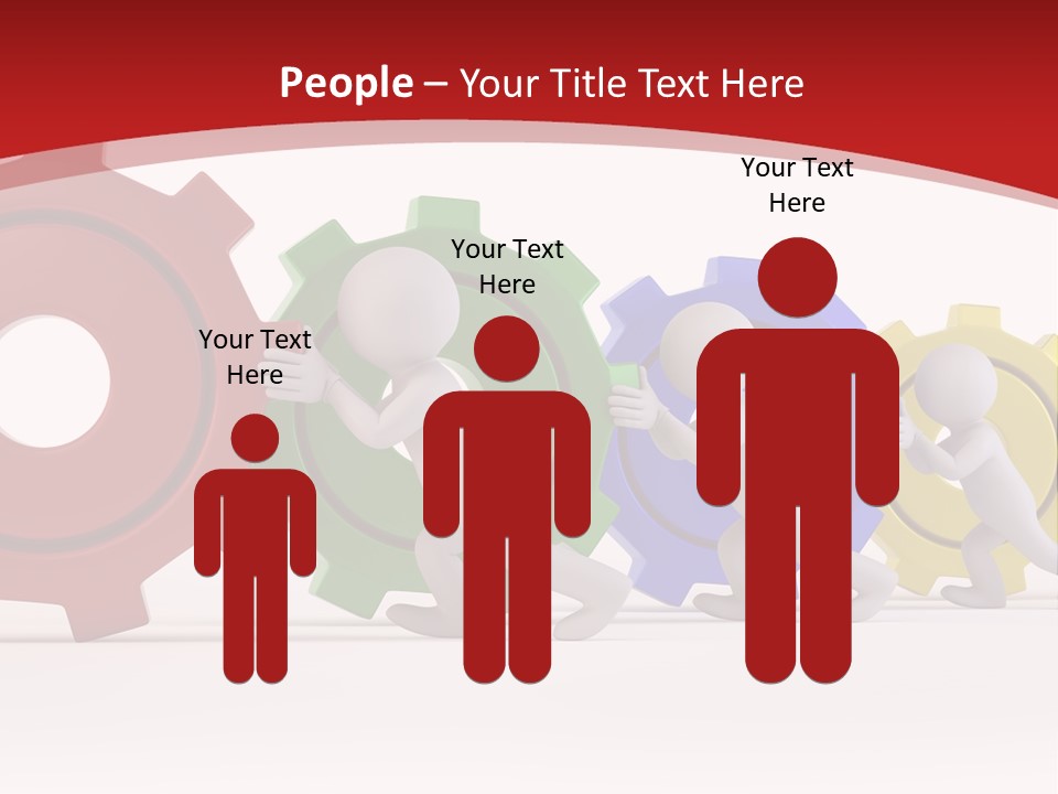 Roll Gear Machine PowerPoint Template