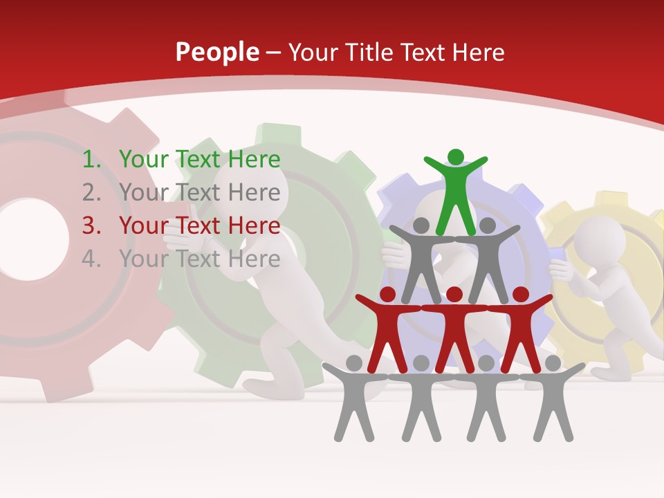 Roll Gear Machine PowerPoint Template