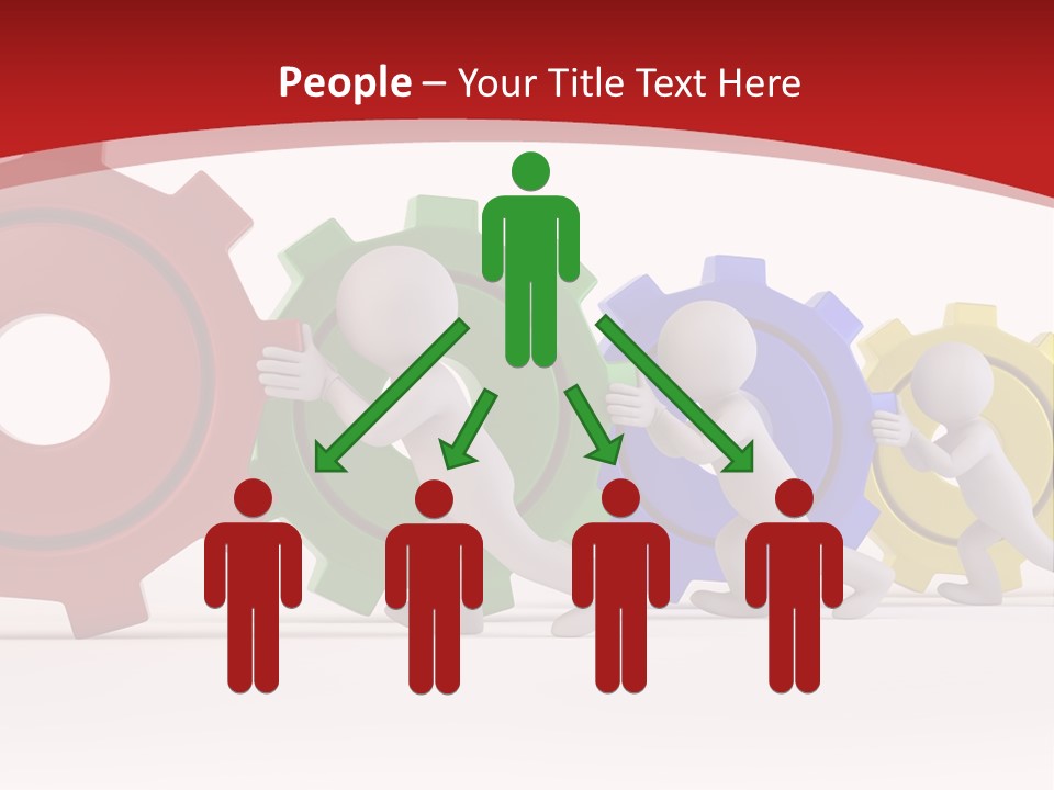 Roll Gear Machine PowerPoint Template