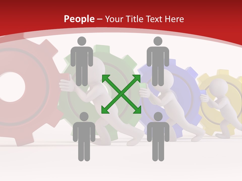 Roll Gear Machine PowerPoint Template