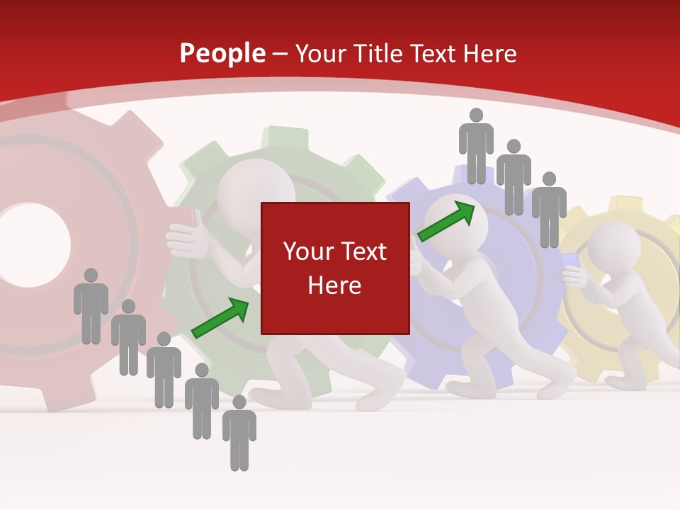 Roll Gear Machine PowerPoint Template